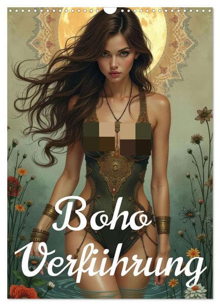 Boho Verführung (Wandkalender 2026 DIN A3 hoch), CALVENDO Monatskalender