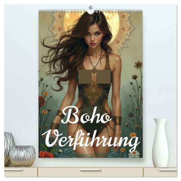 Boho Verführung (hochwertiger Premium Wandkalender 2026 DIN A2 hoch), Kunstdruck in Hochglanz