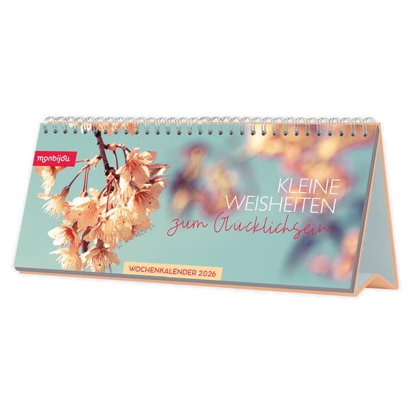 Mein Wochenplaner 2026 - Kleine Weisheiten zum Glücklichsein