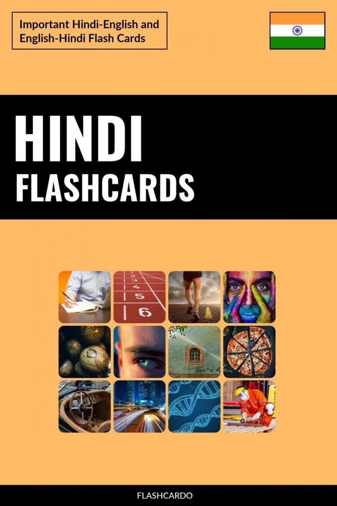 Hindi Flashcards: Important Hindi-English and English-Hindi Flash Cards