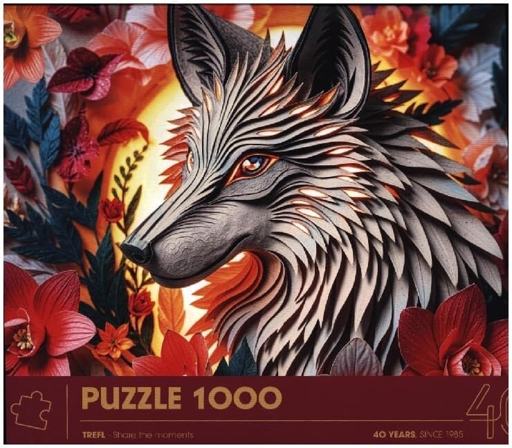 Puzzle Premium Plus 1000 Jubiläum - Wolf