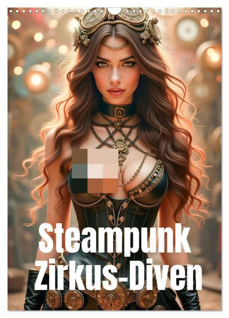 Steampunk Zirkus-Diven (Wandkalender 2026 DIN A3 hoch), CALVENDO Monatskalender