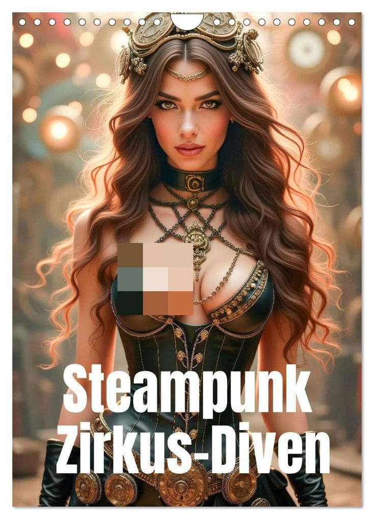 Steampunk Zirkus-Diven (Wandkalender 2026 DIN A4 hoch), CALVENDO Monatskalender