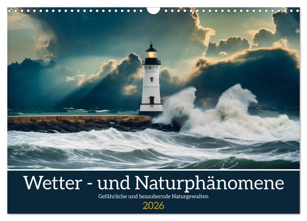 Wetter- und Naturphänomene (Wandkalender 2026 DIN A3 quer), CALVENDO Monatskalender