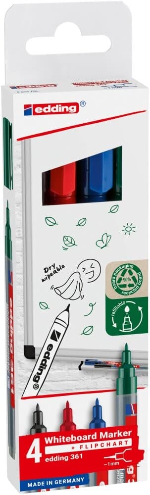 Edding Whiteboardmarker 361 4er Set