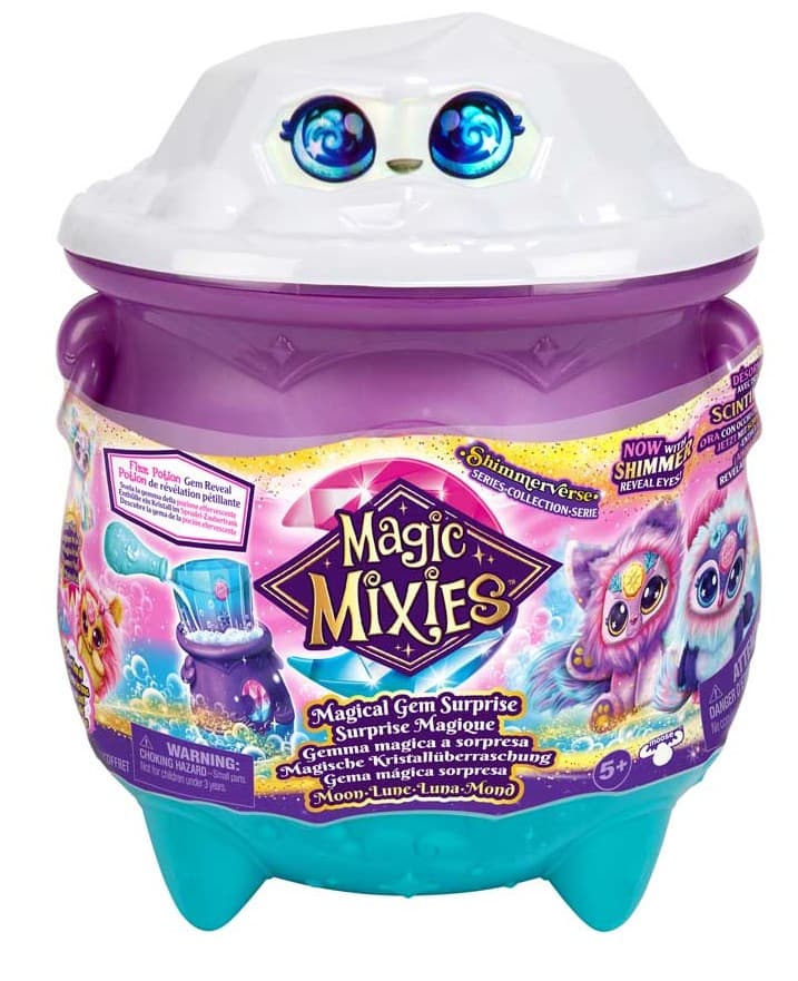 Moose Toys 300197 - Magic Mixies, Magical Gem Surprise Zauberkessel Mond, Magische Kristallüberraschung