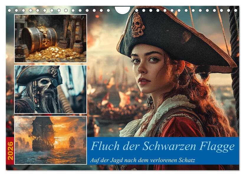 Fluch der Schwarzen Flagge (Wandkalender 2026 DIN A4 quer), CALVENDO Monatskalender