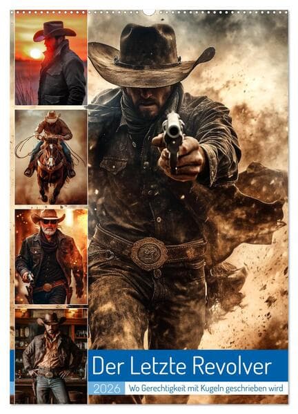 Der Letzte Revolver (Wandkalender 2026 DIN A2 hoch), CALVENDO Monatskalender