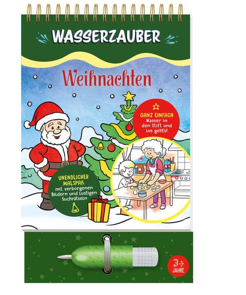 Weihnachten Wasserzauber Malbuch