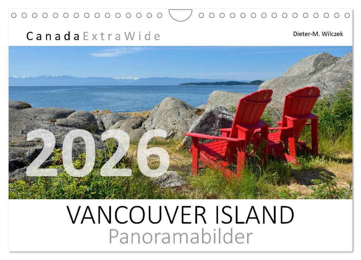 Vancouver Island Panoramabilder (Wandkalender 2026 DIN A4 quer), CALVENDO Monatskalender
