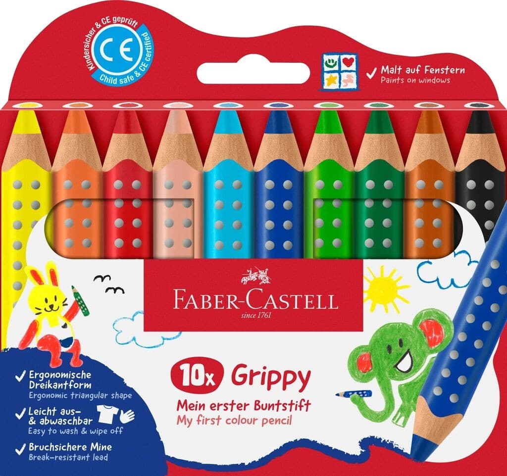 Faber-Castell Buntstifte Grippy 10er Set