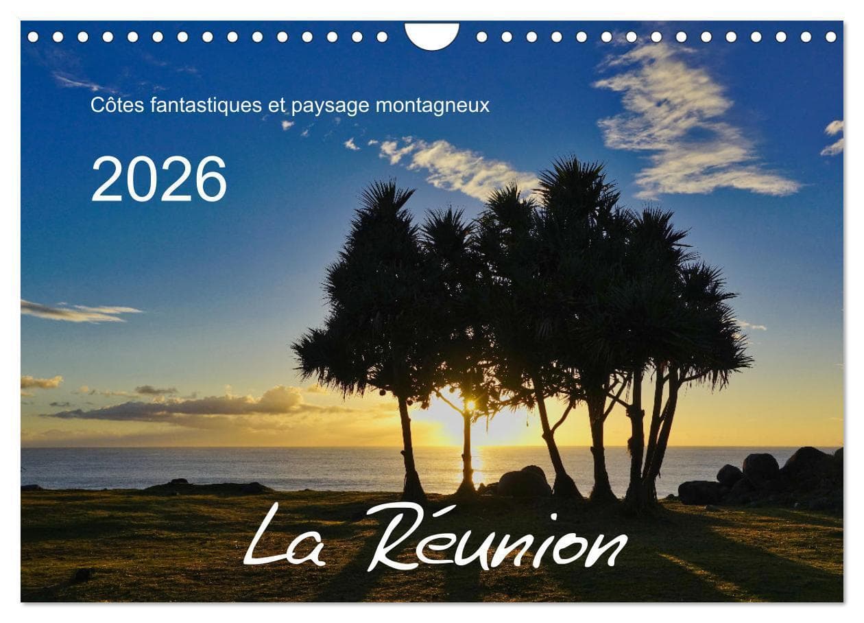 La Rèunion - Côtes fantastiques et paysage montagneux (Calendrier mural 2026 DIN A4 vertical), CALVENDO calendrier mensuel
