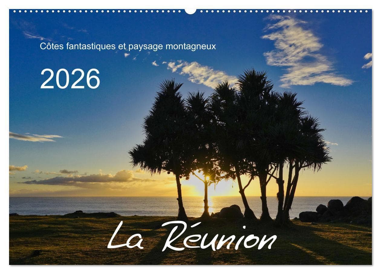 La Rèunion - Côtes fantastiques et paysage montagneux (Calendrier mural 2026 DIN A2 vertical), CALVENDO calendrier mensuel