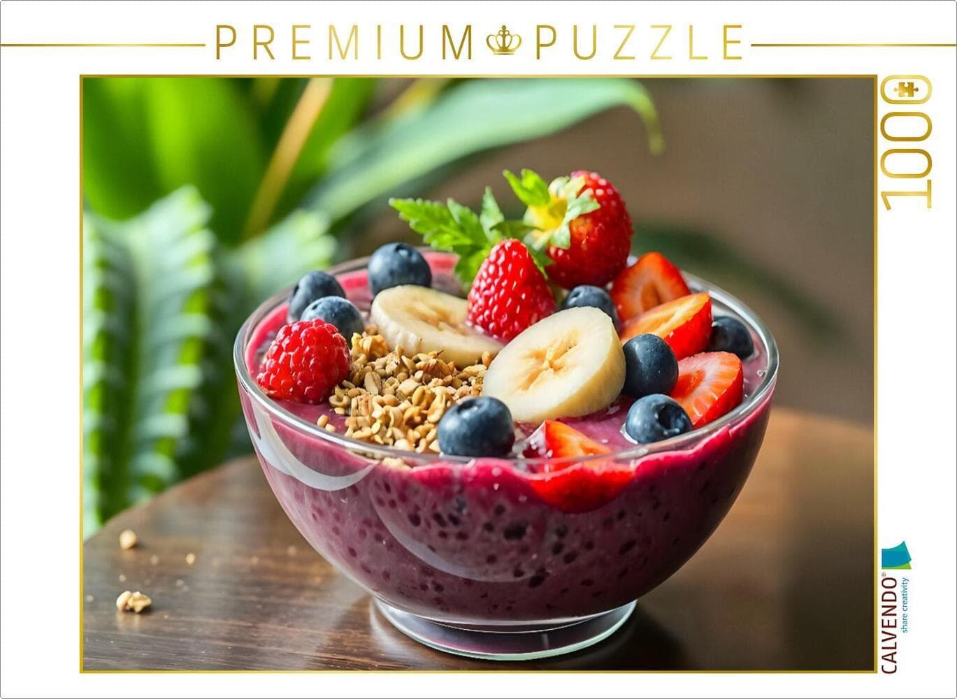 CALVENDO Puzzle Superfood für die Sinne - Açaí-Bowl als HD-Leinwand & Puzzle! | 1000 Teile Lege-Größ