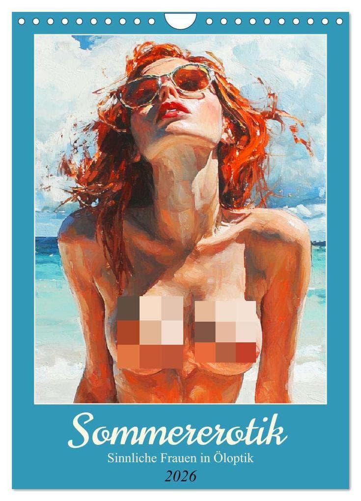 Sommererotik. Sinnliche Frauen in Öloptik (Wandkalender 2026 DIN A4 hoch), CALVENDO Monatskalender