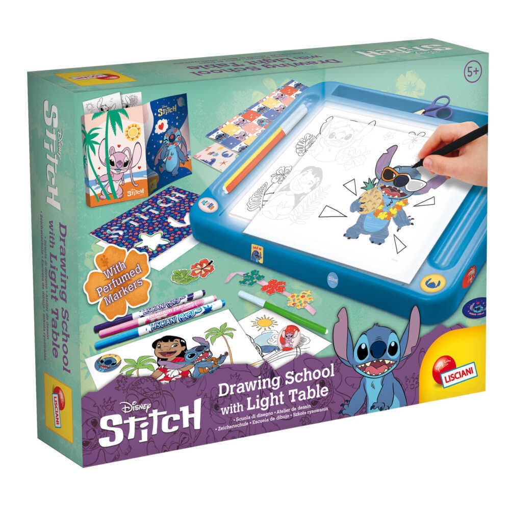 STITCH Zeichen Schule mit Licht