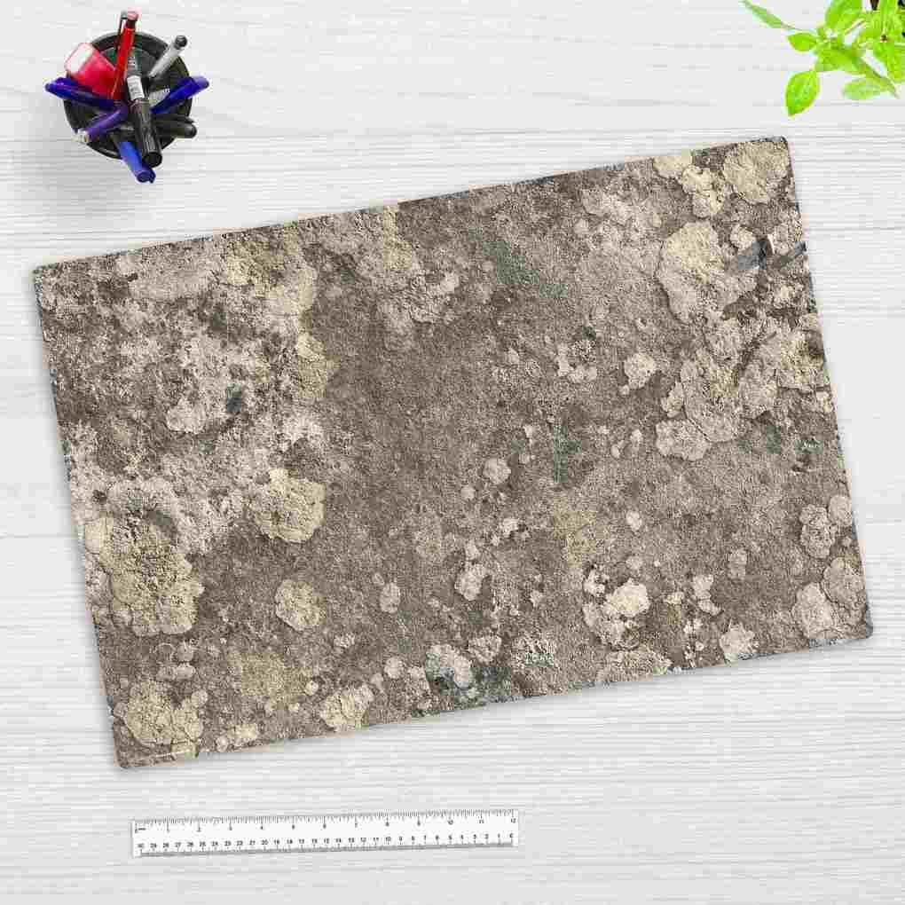 Cover-your-desk Schreibtischunterlage für Kinder und Erwachsene Naturstein grau , aus hochwertigem Vinyl, 60 x 40 cm