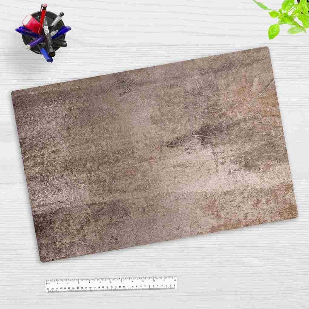 Cover-your-desk Schreibtischunterlage für Kinder und Erwachsene Stahplatte beige, aus hochwertigem Vinyl, 60 x 40 cm