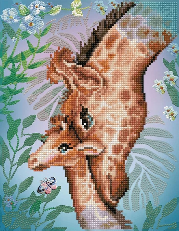 DIAMOND DOTZ - Diamond Painting Giraffe mit Baby