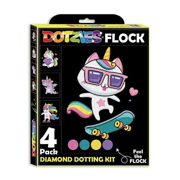 Dotzies - Diamond Painting Neon Einhörner