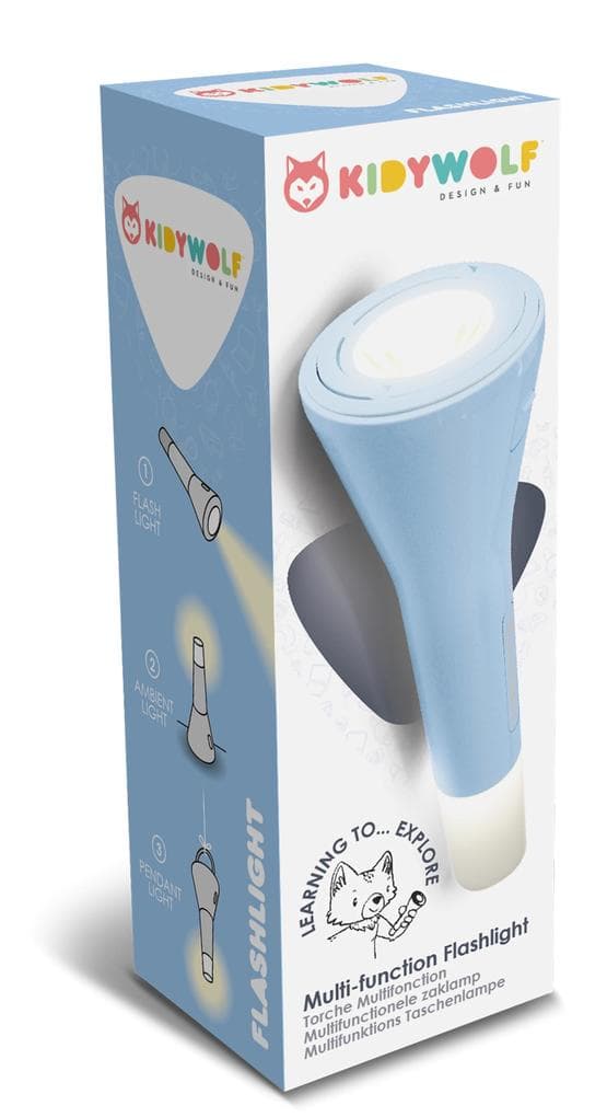 Kidywolf - Taschenlampe 3in1 blau