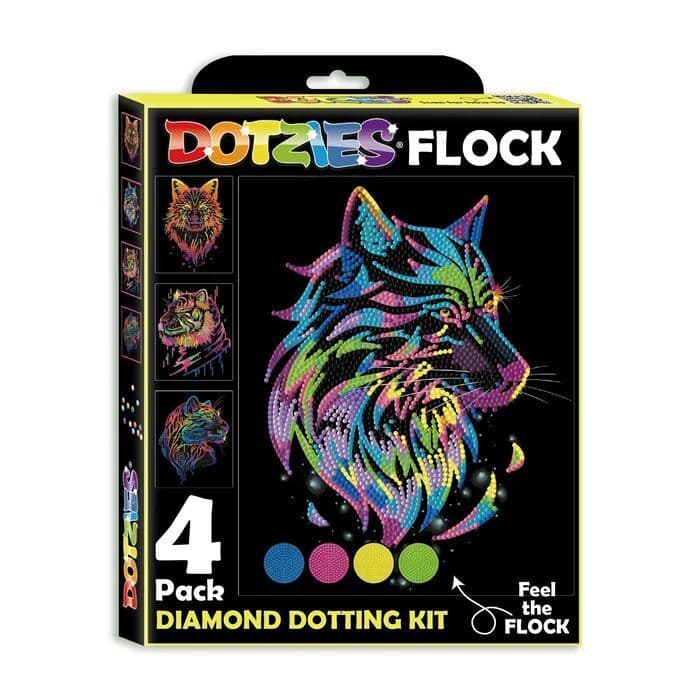 Dotzies - Diamond Painting Neon Raubkatzen