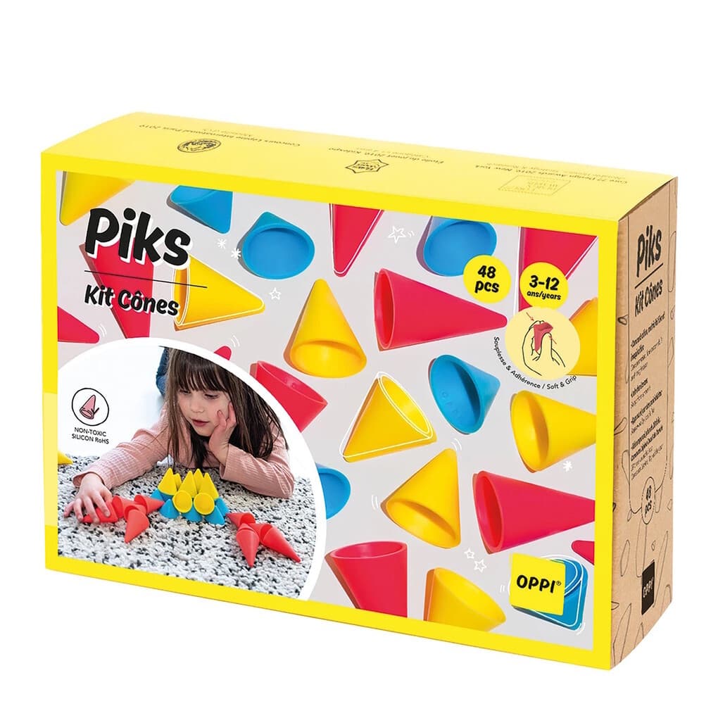 OPPI Toys - Piks Stapelspielzeug Kegelset