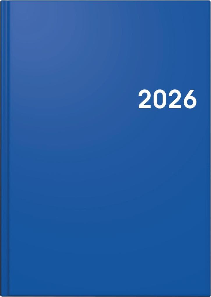 BRUNNEN 1079561036 | Buchkalender Mod. 795 2026 | A5, Kunststoff, blau