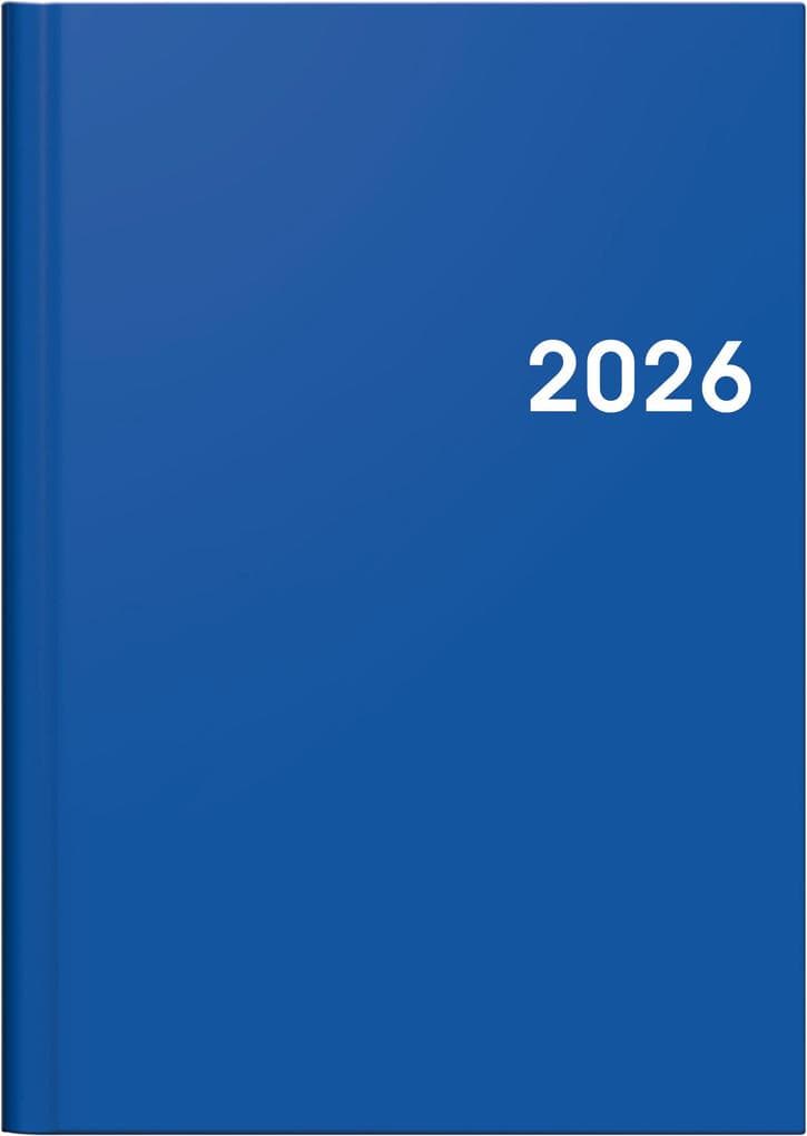 BRUNNEN 1079661036 | Buchkalender Mod. 796 2026 | A5, Kunststoff, blau