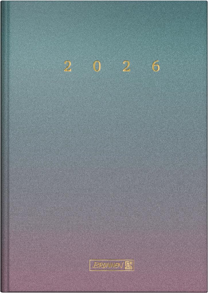 BRUNNEN 1079512016 | Buchkalender Mod. 795 2026 "Colour" | A5, Papier