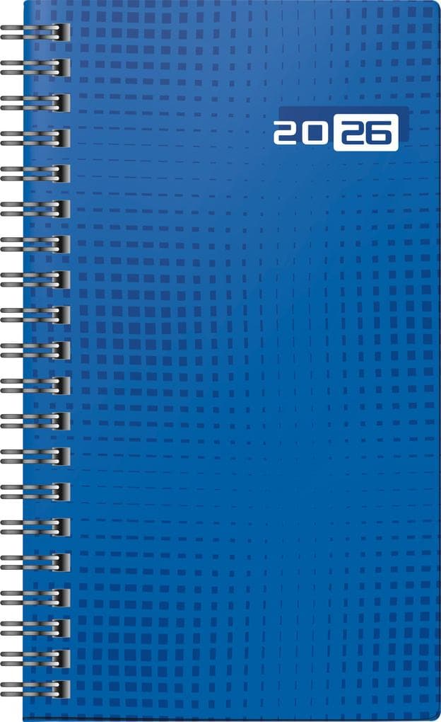 rido/idé 7016907026 | Taschenkalender Mod. Taschenplaner int. 2026 | A6, Papier, blau