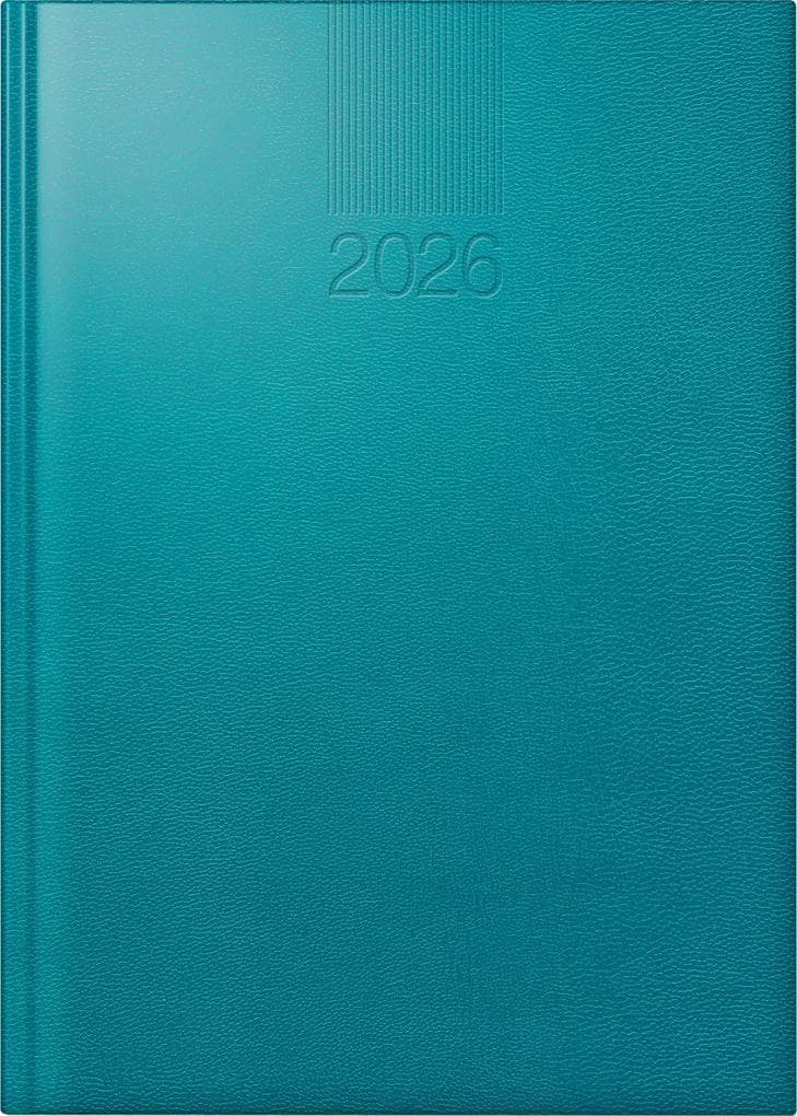 rido/idé 7028903386 | Buchkalender Mod. ROMA 1 2026 | A5, Kunststoff, dunkelblau