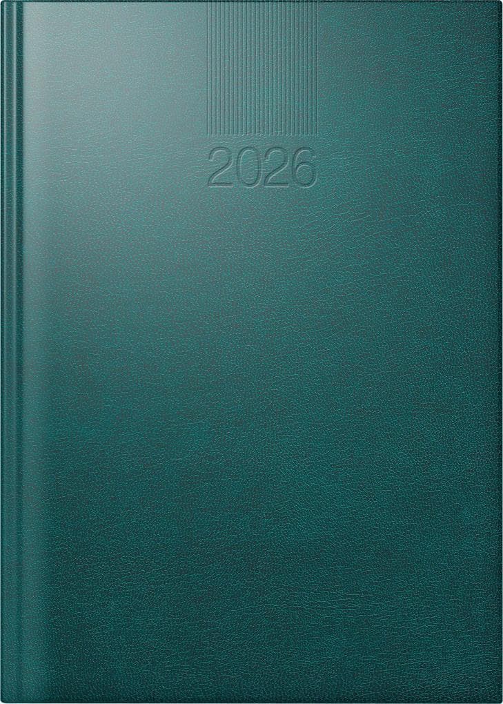 rido/idé 7028903906 | Buchkalender Mod. ROMA 1 2026 | A5, Kunststoff, schwarz
