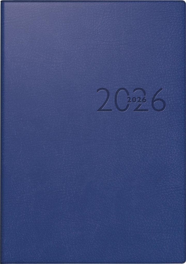 rido/idé 7023016306 | Buchkalender Mod. studioplan int. 2026 | 168×240 mm, Kunstleder, blau