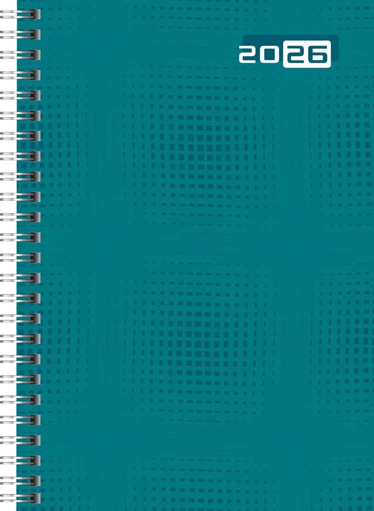rido/idé 7021007046 | Buchkalender Mod. futura 2 2026 | A5, Papier, petrol