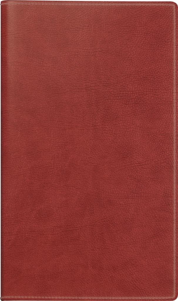 rido/idé 7045424706 | Taschenkalender Mod. Miniplaner d 15 2026 | A6, Kunstleder, rotbraun