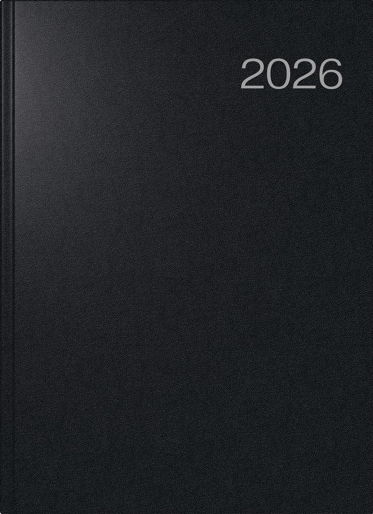 rido/idé 7027503906 | Buchkalender Mod. Conform 2026 | A4, Kunststoff, schwarz