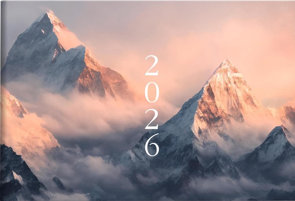 rido/idé 7017507016 | Taschenkalender Mod. Septimus 2026 "Mountain" | A6 quer, Papier