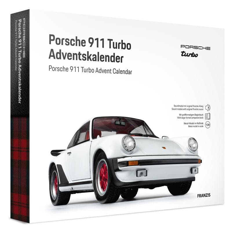 FRANZIS 67221 - Porsche 911 Turbo 1:24 Grand-Prix-Weiß Adventskalender