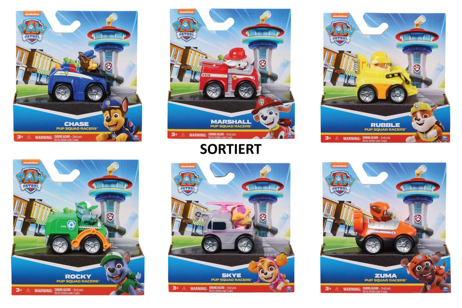 Spin Master - Paw Patrol - Pup Squad Racers Sort.