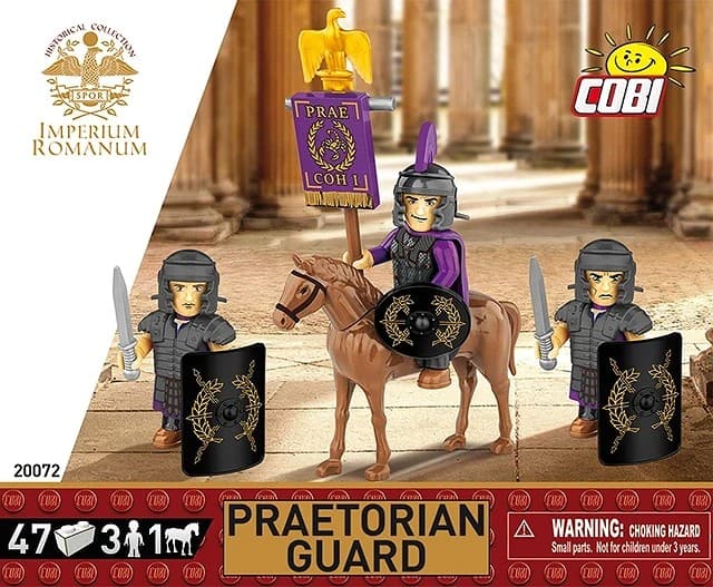 COBI Imperium Romanum 20072 - Praetorian Guard, 4 Spielfiguren, Bausatz 47 Klemmbausteine