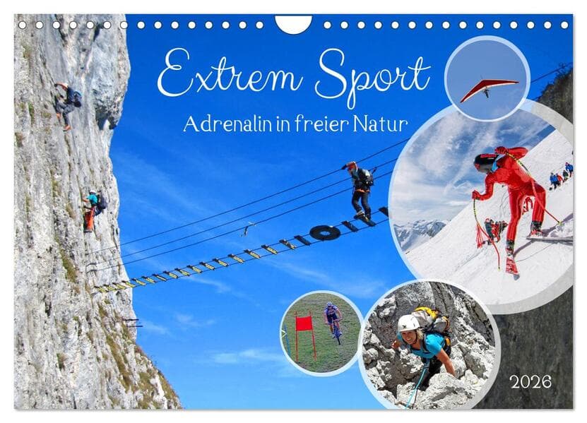 Extrem Sport (Wandkalender 2026 DIN A4 quer), CALVENDO Monatskalender