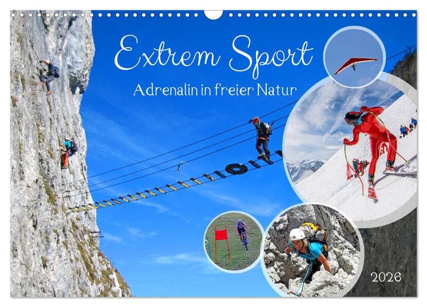 Extrem Sport (Wandkalender 2026 DIN A3 quer), CALVENDO Monatskalender