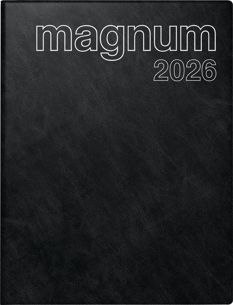 rido/idé 7027042906 | Buchkalender Mod. magnum 2026 | 183×240 mm, Kunststoff, schwarz