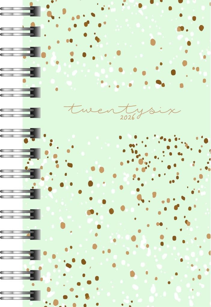 rido/idé 7011104016 | Taschenkalender Mod. Timing 3 2026 "Confetti" | A7, Kunststoff