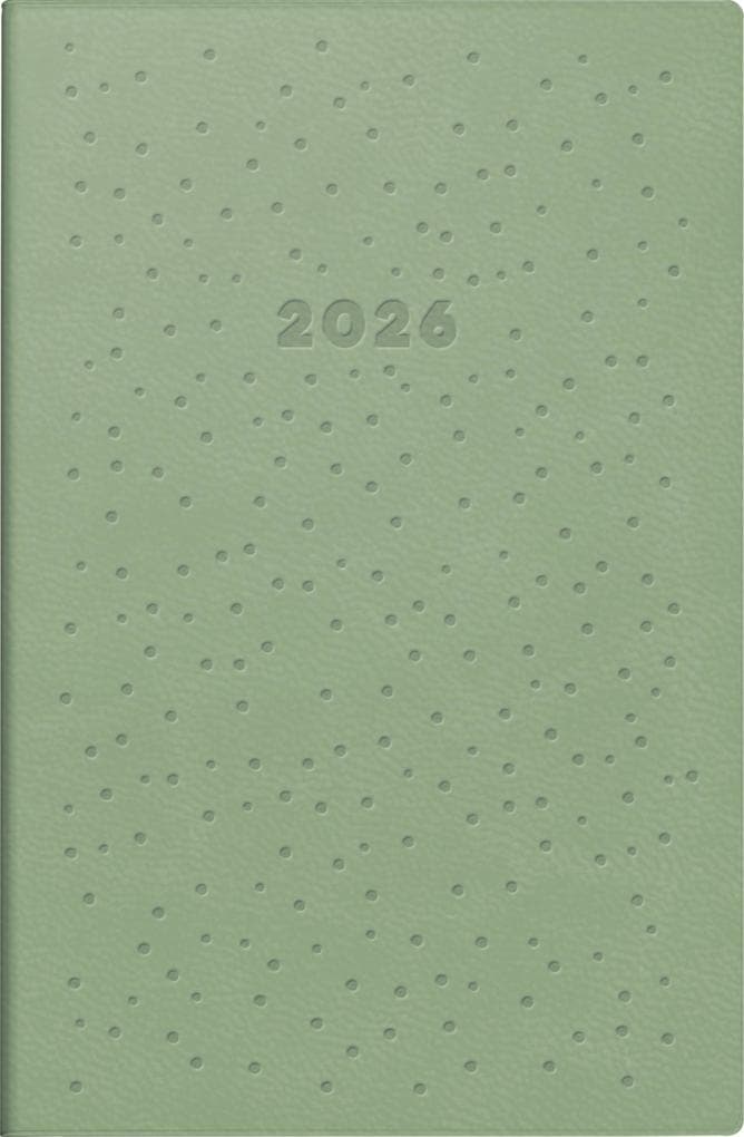 rido/idé 7011055046 | Taschenkalender Mod. partner/Industrie I 2026 "Dots" | A7, Kunstleder