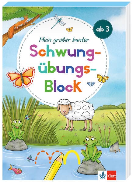 Mein großer bunter Schwungübungs-Block ab 3 Jahren