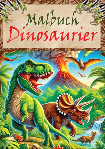 Dinosaurier Malbuch