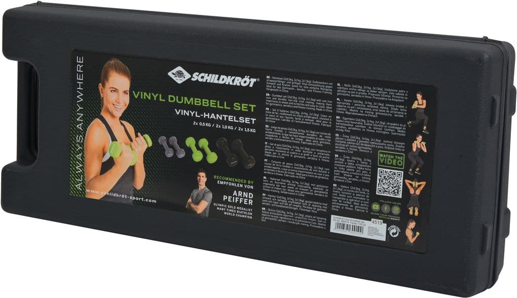 Schildkröt Fitness - Vinyl-Hantelset im Koffer