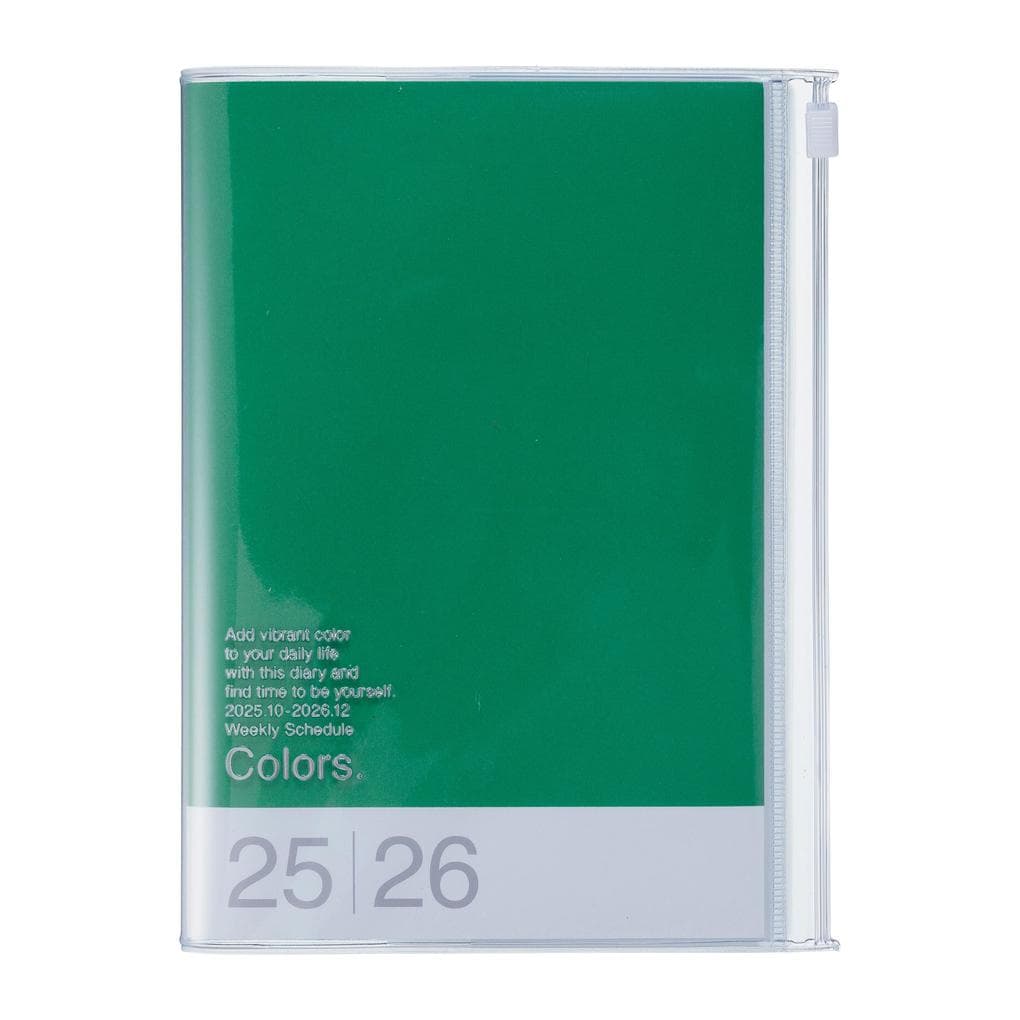 MARK'S 2025/26 Taschenkalender, B6 Colors // Green